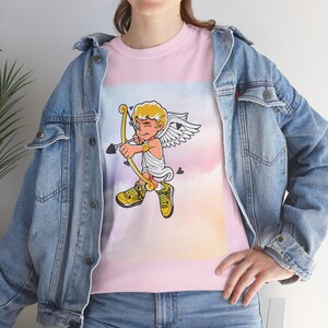 Cupid Arrow Graphic Tee, Love Cupid T-Shirt, Romantic Valentine&#39;s Day Top, Unisex Cotton Shirt, Cherub Arrow Tee, Heart Cupid Tshirt