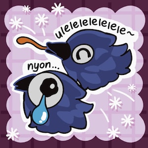 Deltarune Kawkaw Glossy Stickers