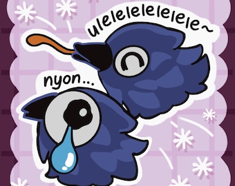 Deltarune Kawkaw Glossy Stickers