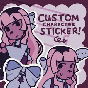 Oc Sticker Base WAITLIST -- Custom Character / OC Sticker Commissions - Etsy