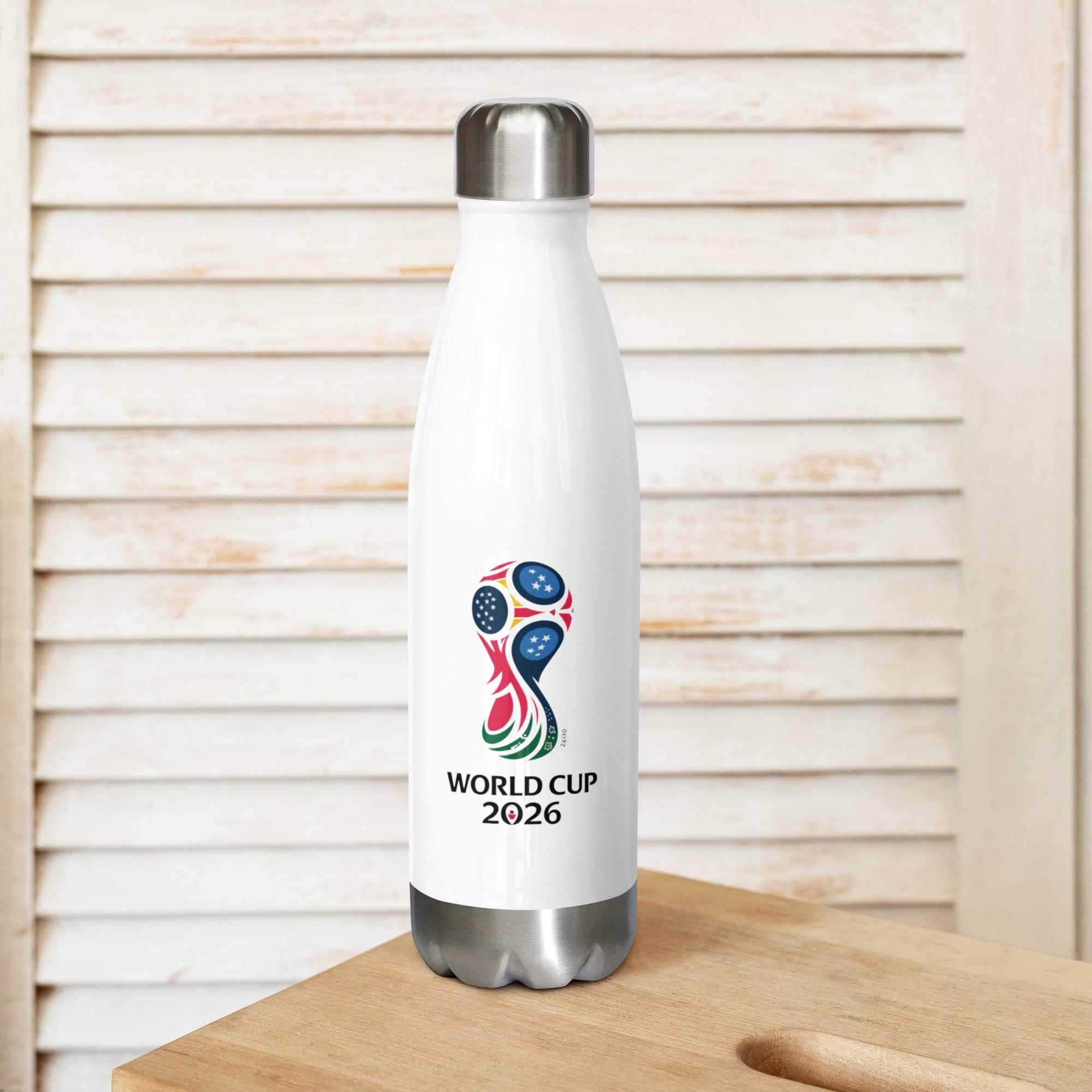 2026年ワールドカップ記念ウォーターボトル｜ステンレス製サッカー