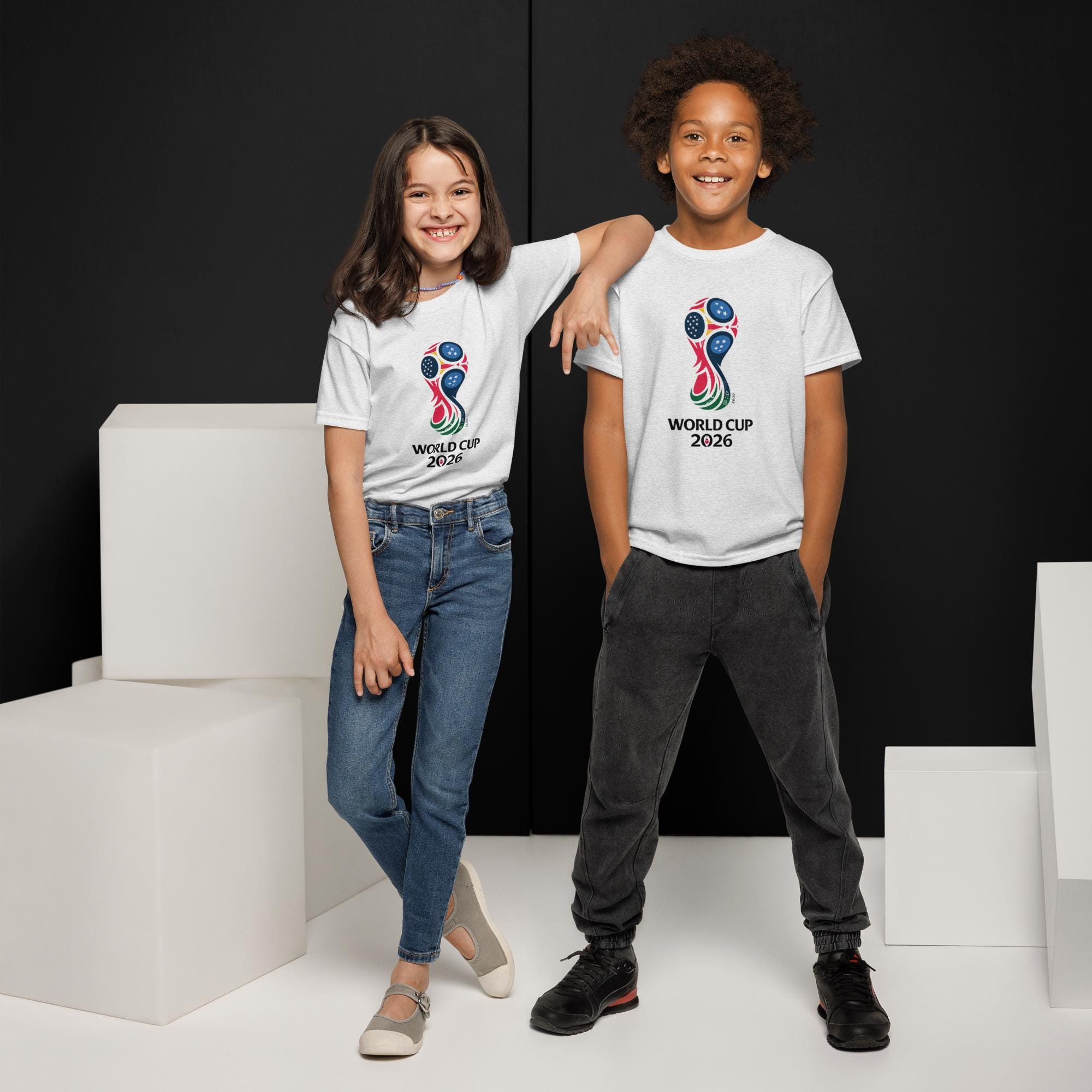 2026 Youth Soccer Shirt | World Tournament Fan Tee for Kids | USA Canada Mexico Supporter Shirt | Youth Game Day Apparel