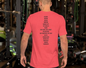 2026 Summer World Cup Tournament Host Cities T-Shirt | USA Canada Mexico Soccer Shirt | Game Day Fan Apparel | Travel Shirt for Soccer Fans