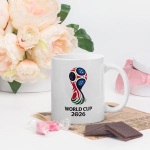 Soccer Fan Mug – 2026 World Cup Coffee Mug – White Ceramic Tumbler Gift for Soccer Lovers & World Cup Enthusiasts | Soccer Fan Gift