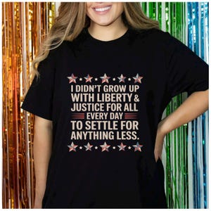Political Freedom Saying Social Justice American Pride Design political activism apparel freedom speech design liberty and justice message