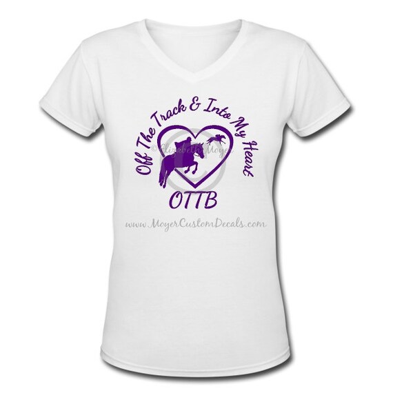 OTTB off the Track Into My Heart Tee T Shirt You Choose | Etsy