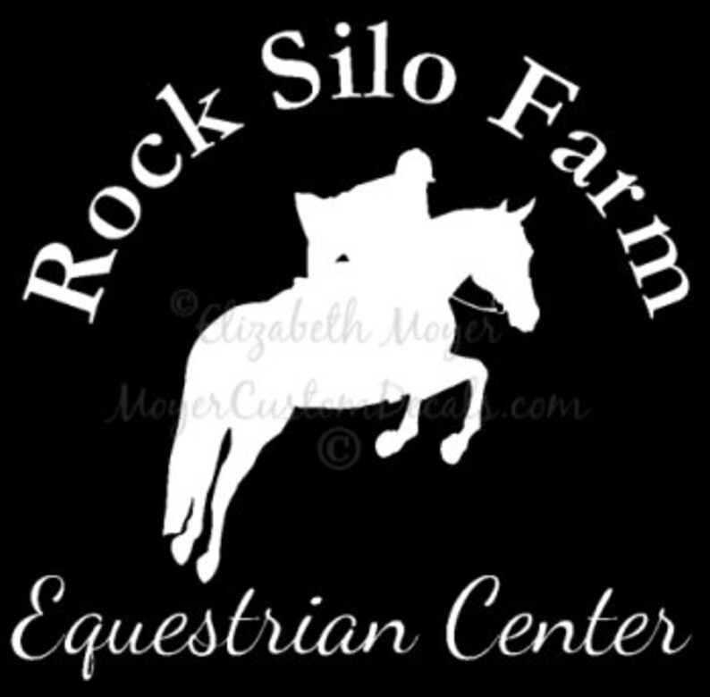 Personalized Equestrian Farm Stable Team Rider Name Horse Etsy