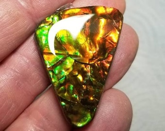 Ammolite Cabochon,  Genuine Canadian Ammolite,  Ammolite Gemstone
