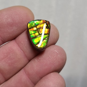 Ammolite Cabochon,  Genuine Canadian Ammolite,  Ammolite Gemstone,  Ammolite,  Ammolite Stone,  Color Change Ammolite