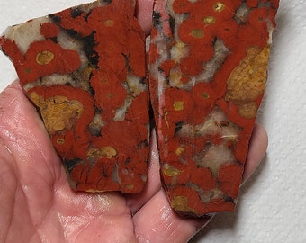 Morgan hill poppy jasper,  Morgan hill jasper slab, Morgan hill jasper rough