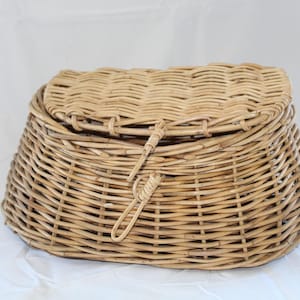 Vintage Wicker Fishing Creel