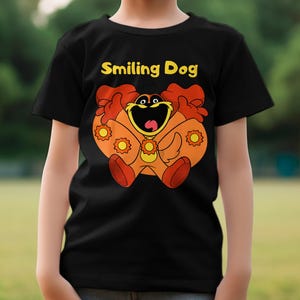 Lächelnder Karikatur-Hund PNG Hemd für Kinder Jungen Shirt PNG Lustiges lächelndes Karikatur-Hund PNG Hemd für Kinder Jungen lieben lächelnder Karikatur-Hund