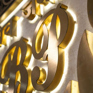 Letrero con logotipo personalizado en 3D, letrero retroiluminado para negocios, letrero metálico personalizado, letrero con logotipo para pared, letrero con caja de luz, letrero con logotipo en relieve, letrero iluminado