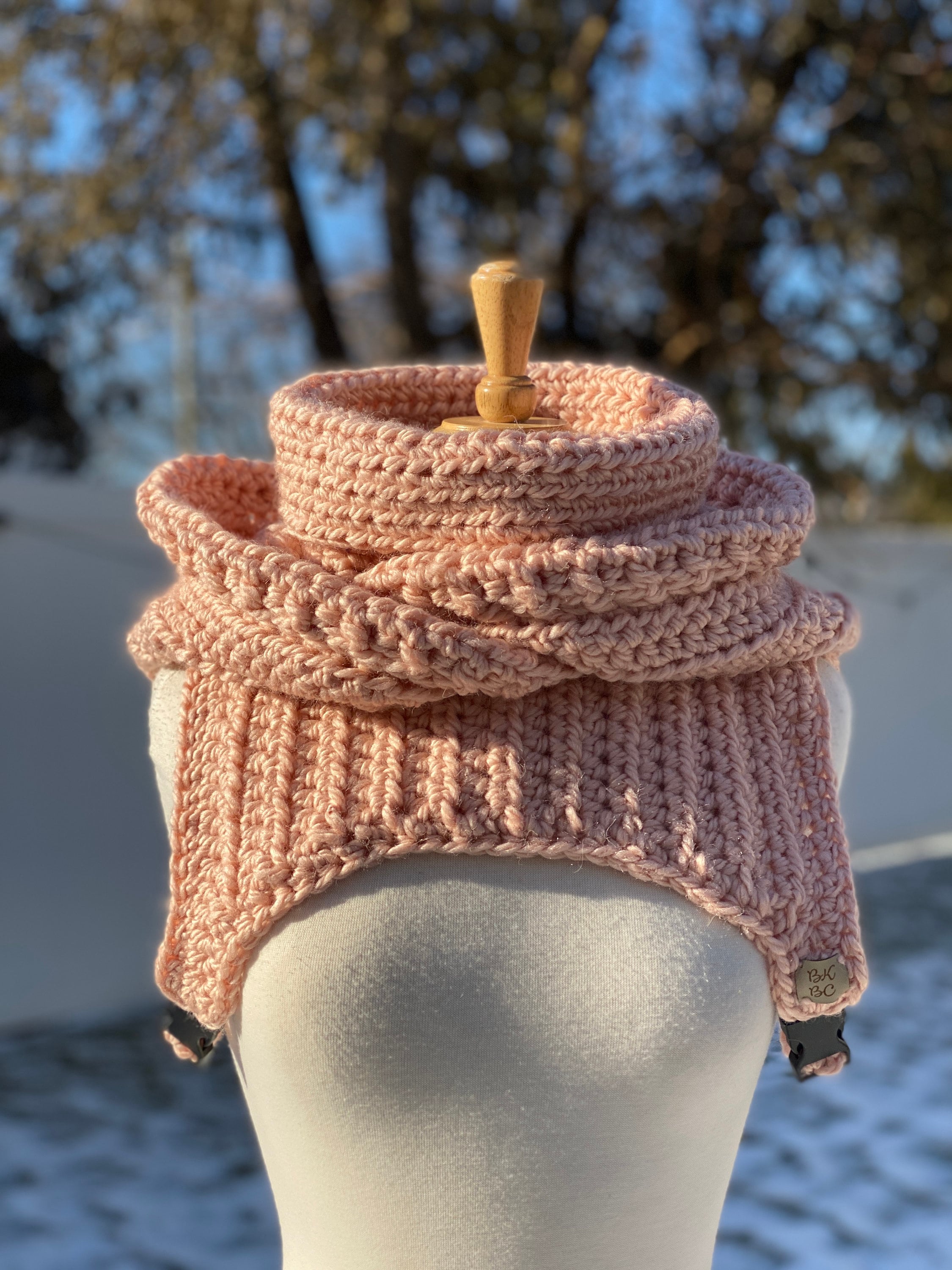 Alpaca blend,The Matrixx hood, cowl, viral cowl, alpaca/acrylic, made to order