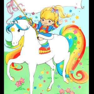 Rainbow brite card PNGs Hearts
