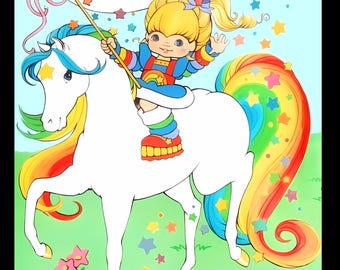 Rainbow brite card PNGs Hearts