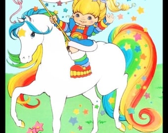 Rainbow Brite Valentine's day cards PNG