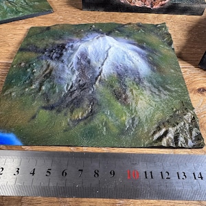 Cartes 3D des montagnes et des paysages du monde | Cadeau souvenir pour les randonneurs | Décoration d'alpinisme | Réalisation artistique de reliefs de montagne