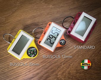 Termometro digitale per escursionismo trekking con anello portachiavi da attaccare allo zaino