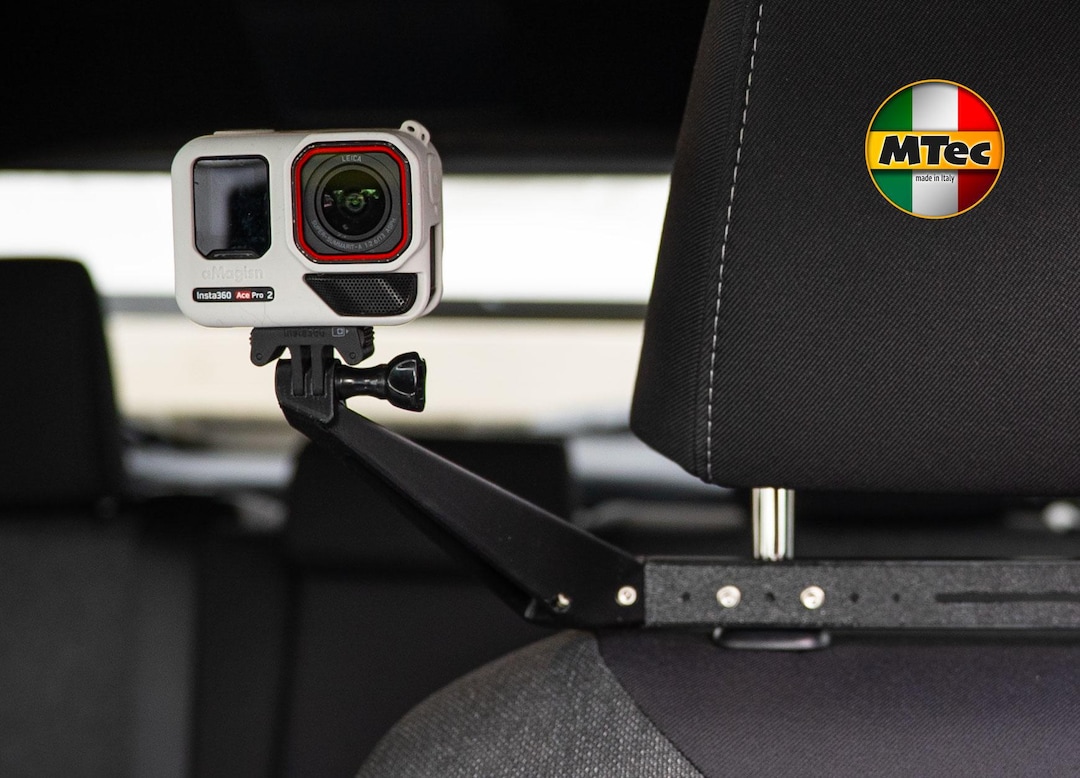 Gopro Racing Car Mount Gopro / Insta360 Universal Adjustable Car Headrest Mount / Camera Mount ...