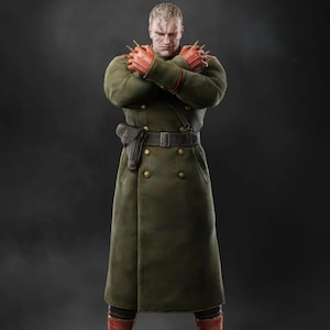 Metal Gear Solid Delta Inspired Colonel Volgin Wool Cosplay Coat, Metal Gear Snake Eater Cosplay