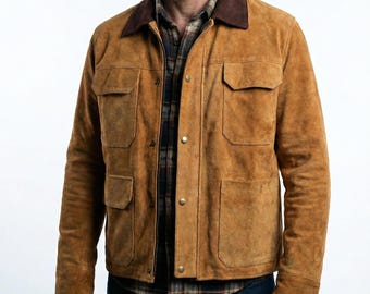 The Last of Us Joel Miller Suede Leather Jacket - TLOU Cosplay Costume