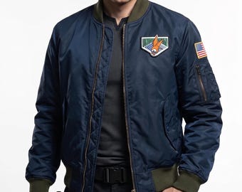 Resident Evil 4 Leon Kennedy MA-1 Nylon Bomber Jacket - RE4 Remake Leon Cosplay Jacket