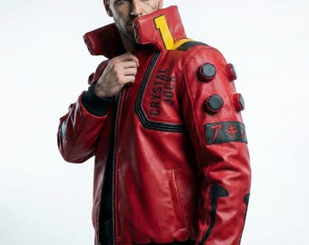 AKIRA 金田風レザージャケット：サイバーネティックSFコスプレ - Etsy 日本