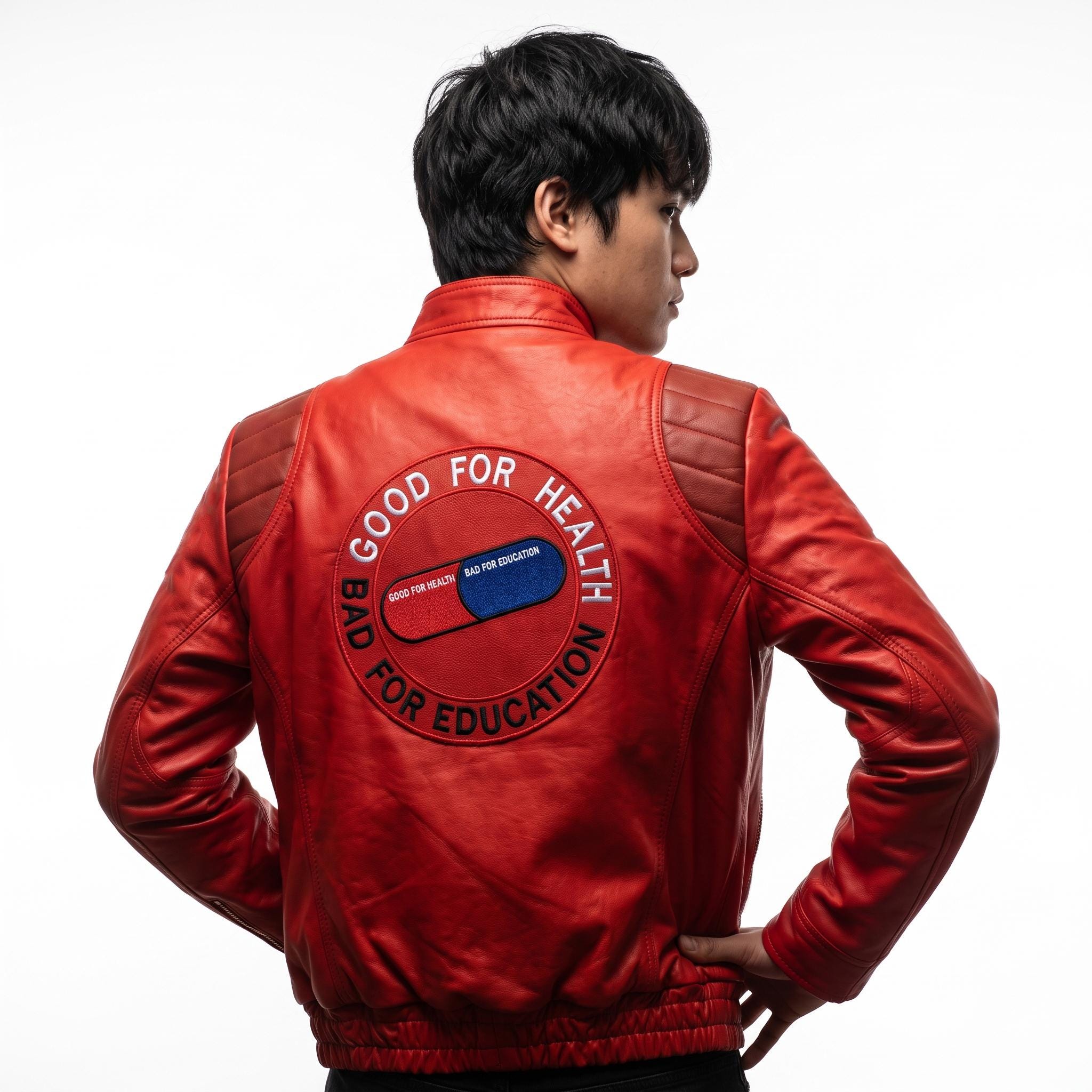 Akira Kaneda Iconic Red Leather Biker Jacket | Akira Capsule