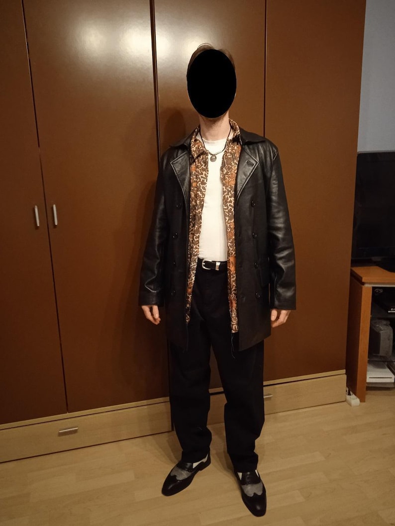 Max Payne 1 Inspired Max Leather Coat - Max Payne Cosplay Coat - Max Payne Remastered Cosplay Costume image 5