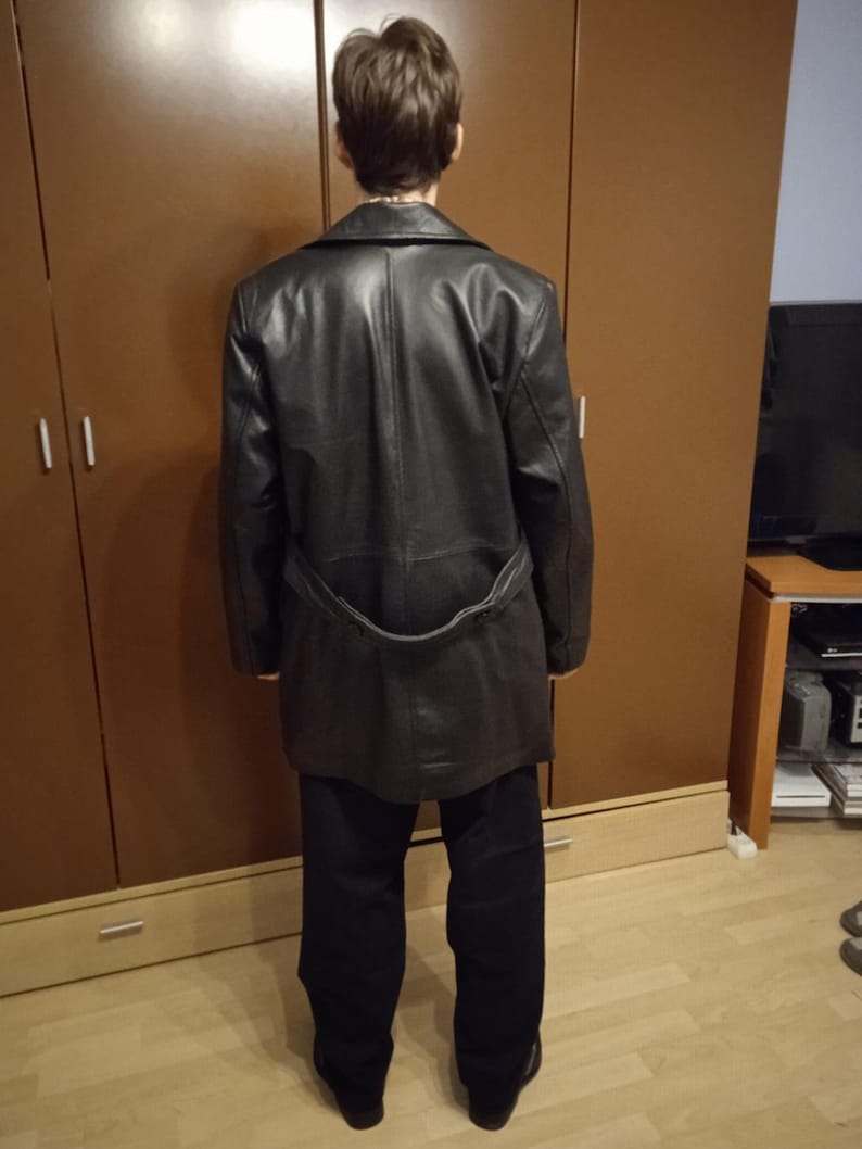 Max Payne 1 Inspired Max Leather Coat - Max Payne Cosplay Coat - Max Payne Remastered Cosplay Costume image 6