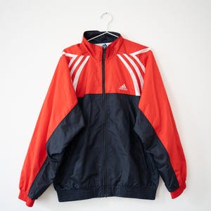 Vintage Adidas Jacket 80s 90s | Retro Windbreaker | Unisex Sports Jacket | Trefoil Logo | Rarity | Old School Streetwear | Original