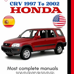 1997 1998 1999 2000 2001 2002 HONDA CRV Repair Workshop Manual ,Eng Esp , Instant Download Service Manual ,Cars Maintenance Workshop Guide.