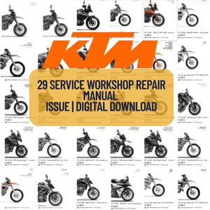 29+ Manual PDF Ktm Service Workshop Repair Manual, Instant Download Service Manual ,Cars Maintenance Workshop Guide.