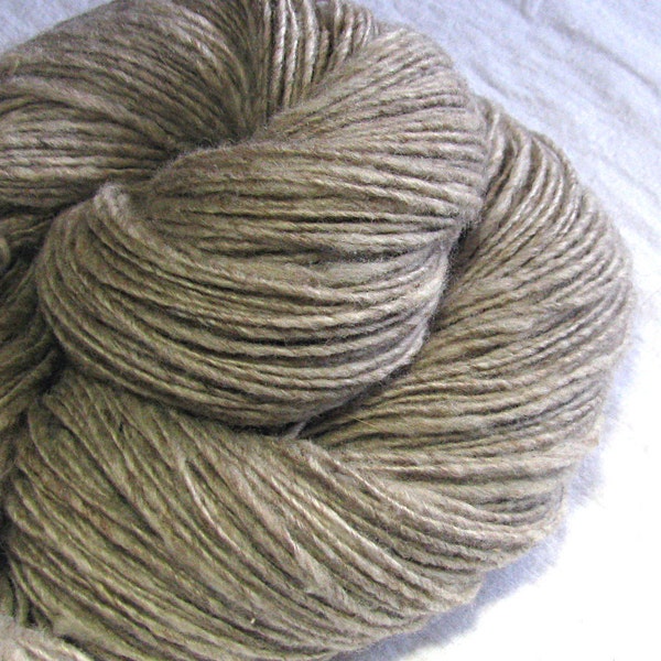 Handspun Yarn  and Thin Single Undyed Blue Faced Leicester and Shetland Mule "Drake"