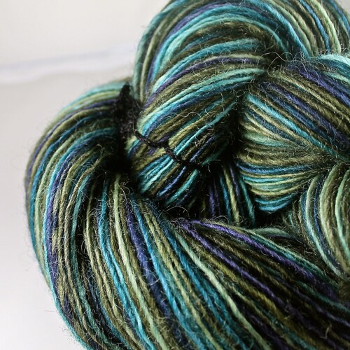 Handspun Yarn Gently Thick and Thin DK Single Romney 'The Bird Girl'