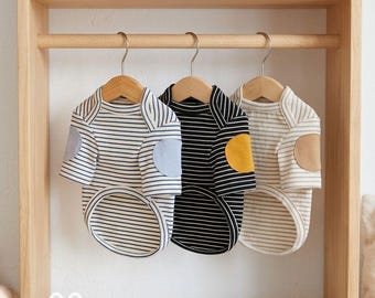 Striped Dog Sweater XS-XL, 100% Cotton Warm Coat, Cozy for Small Dogs, Autumn Winter Walks