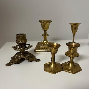 Vintage Brass Tapered Candlestick holder/Candelabra/Table Decor