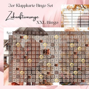 XXL BINGO, Sparchallenge, Mix - Challenge, Zukunft, Spielen, Sparen, A6 Zipperhülle
