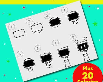 Sprunki All 20 How-to-Draw Pages of Incredibox Sprunki, plus 20 Coloring Pages!
