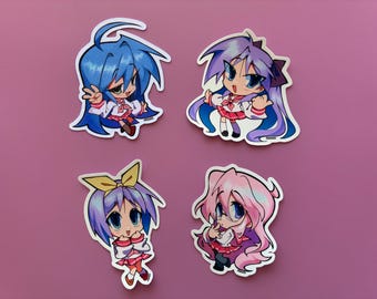 Lucky Star Anime Sticker | Kawaii Y2K Decal