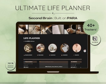 Notion Life Planner Template 2026 : Productivity, Wellness, Lifestyle, Finance, Study