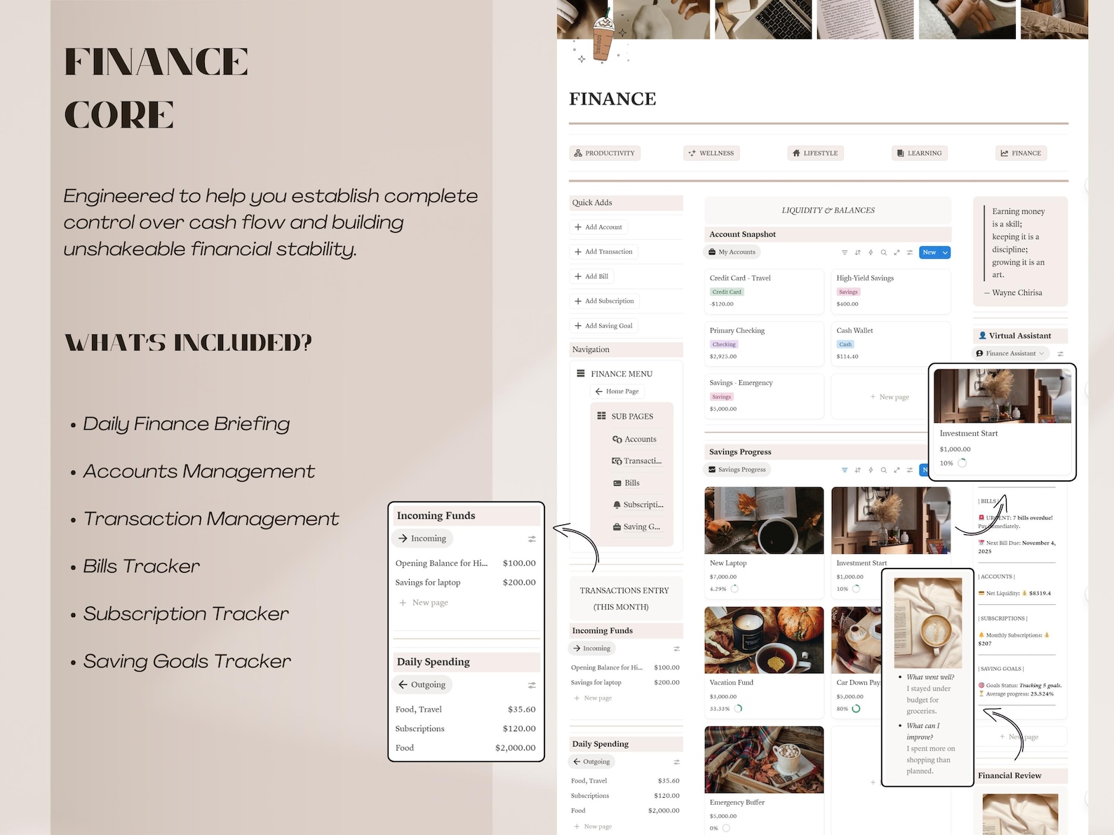 Notion Second Brain Life Planner Template PARA Dashboard All in One ...