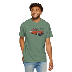 1956 Chevy Nomad Unisex T-shirt med tryck och motiv från bilentusiast