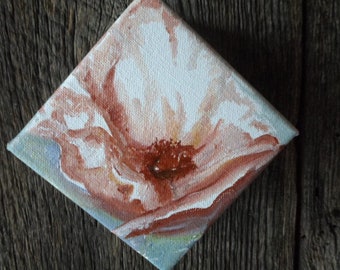 Romance , set of 2, Lovely Soft Shaded oils, 4in x 4 in original small art pieces on canvas