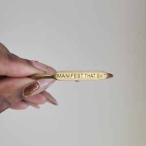 MANIFEST THAT SHIT Bangle, Goddess Affirmation Bangles, Statement Jewelry For Women, Affirmations for the Soul