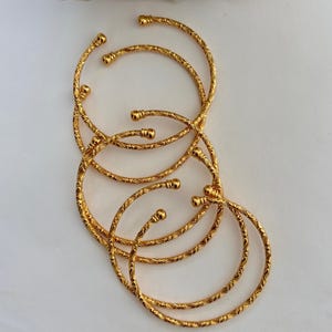 Conjunto de 6 pulseras apilables de diosa, estilo bohemio africano, ideal para el Día de la Madre. imagen 3
