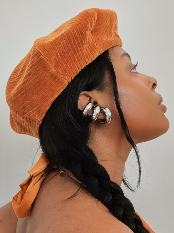 No Piercing, Chunky Silver Ear Cuff, Cartilage Cuff, Ear Wrap, Statement Jewelry