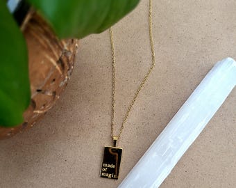 18 kt vergulde 'Made of Magic'-hanger/statementsieraden voor haar