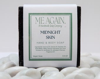 Activated Charcoal Detox Soap: Vegan Cold Process, Shea Butter
